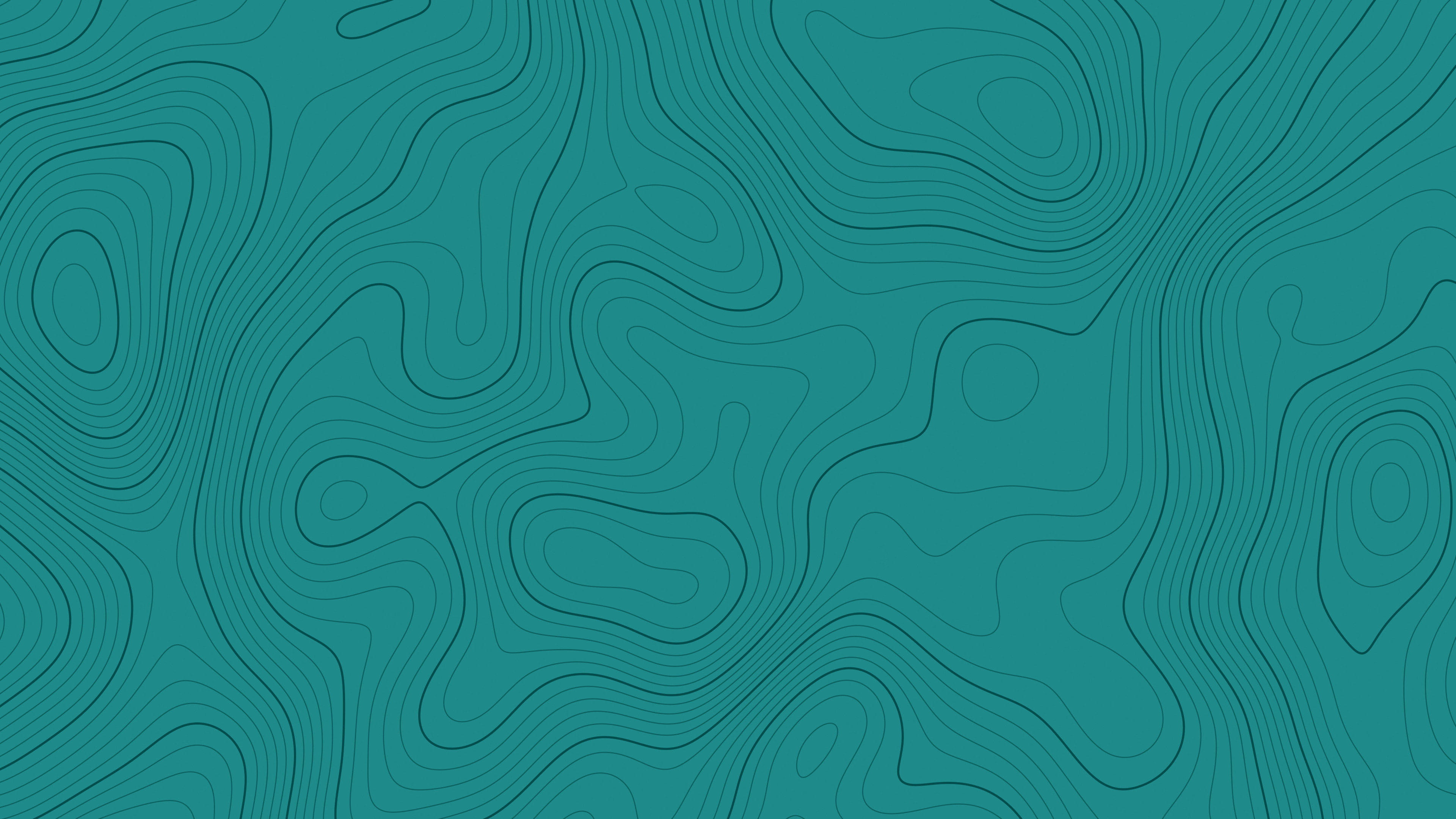 Teal Topographic Line desktop wallpaper in 4K