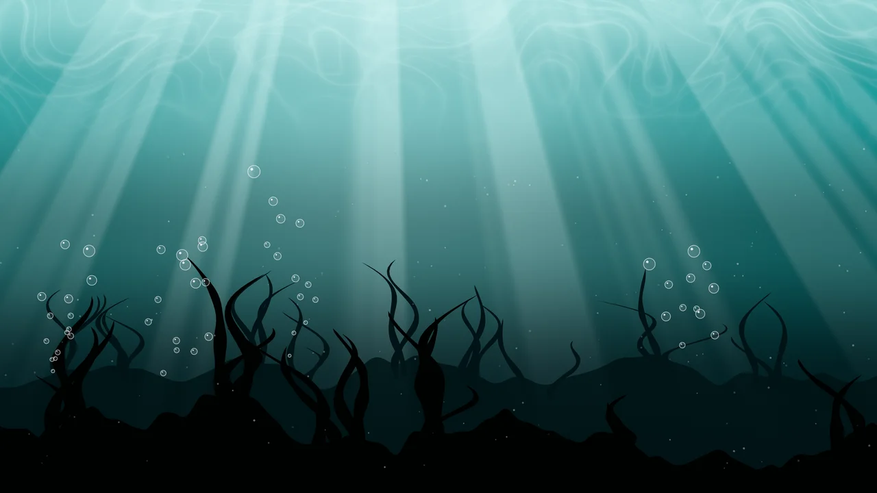 Teal Underwater desktop wallpaper in 4K