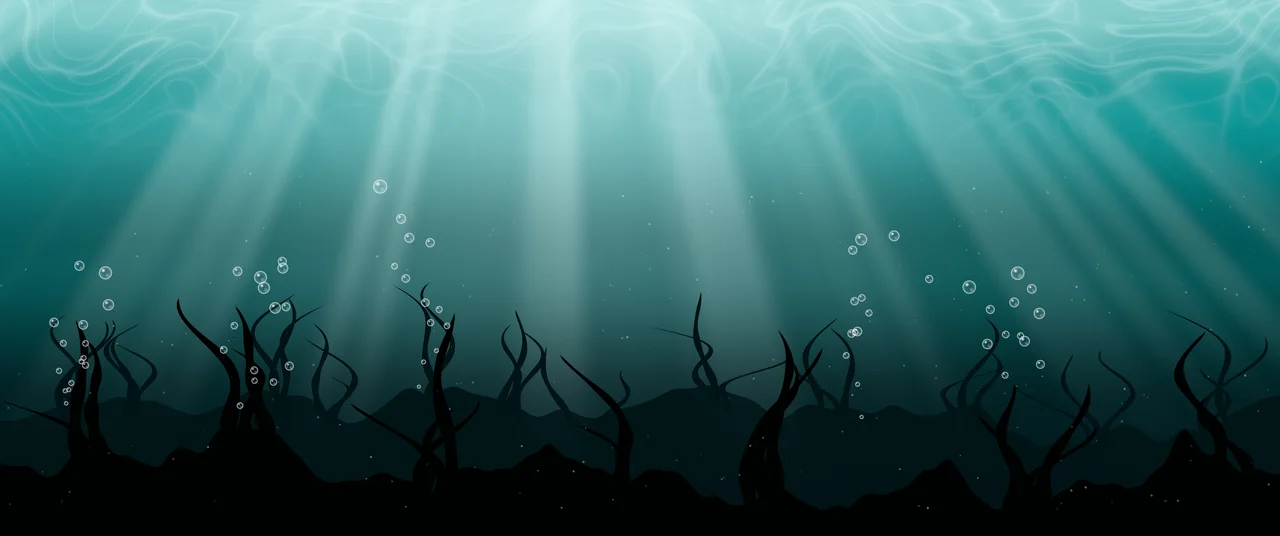Teal Underwater ultrawide wallpaper, 3440 × 1440