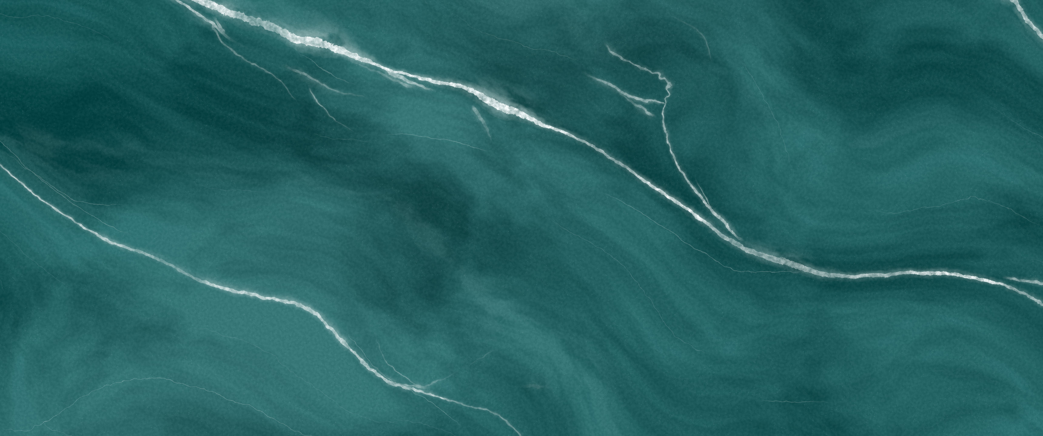 Teal Veined Marble ultrawide wallpaper, 3440 × 1440