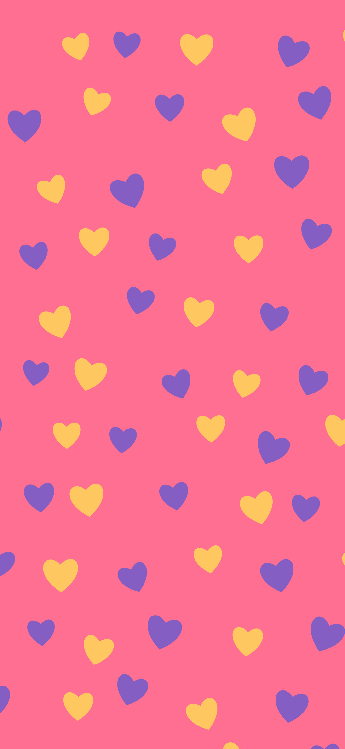 Tropical Heart Pattern wallpaper for iPhone and Android