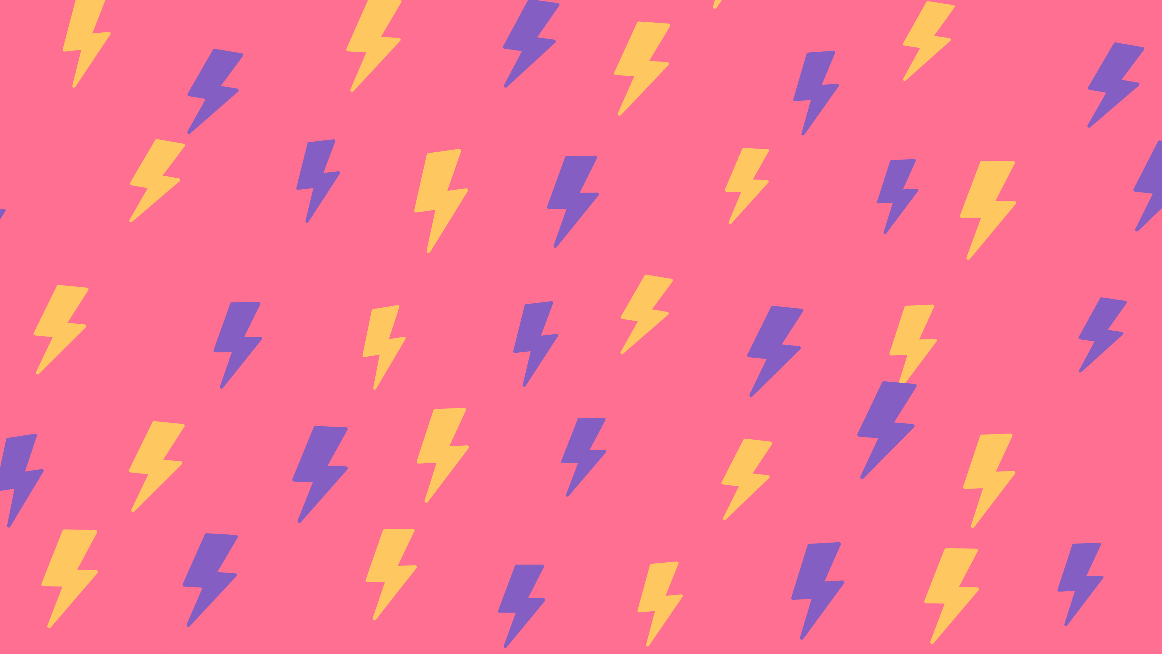 Tropical Lightning Bolt Pattern desktop wallpaper in 4K