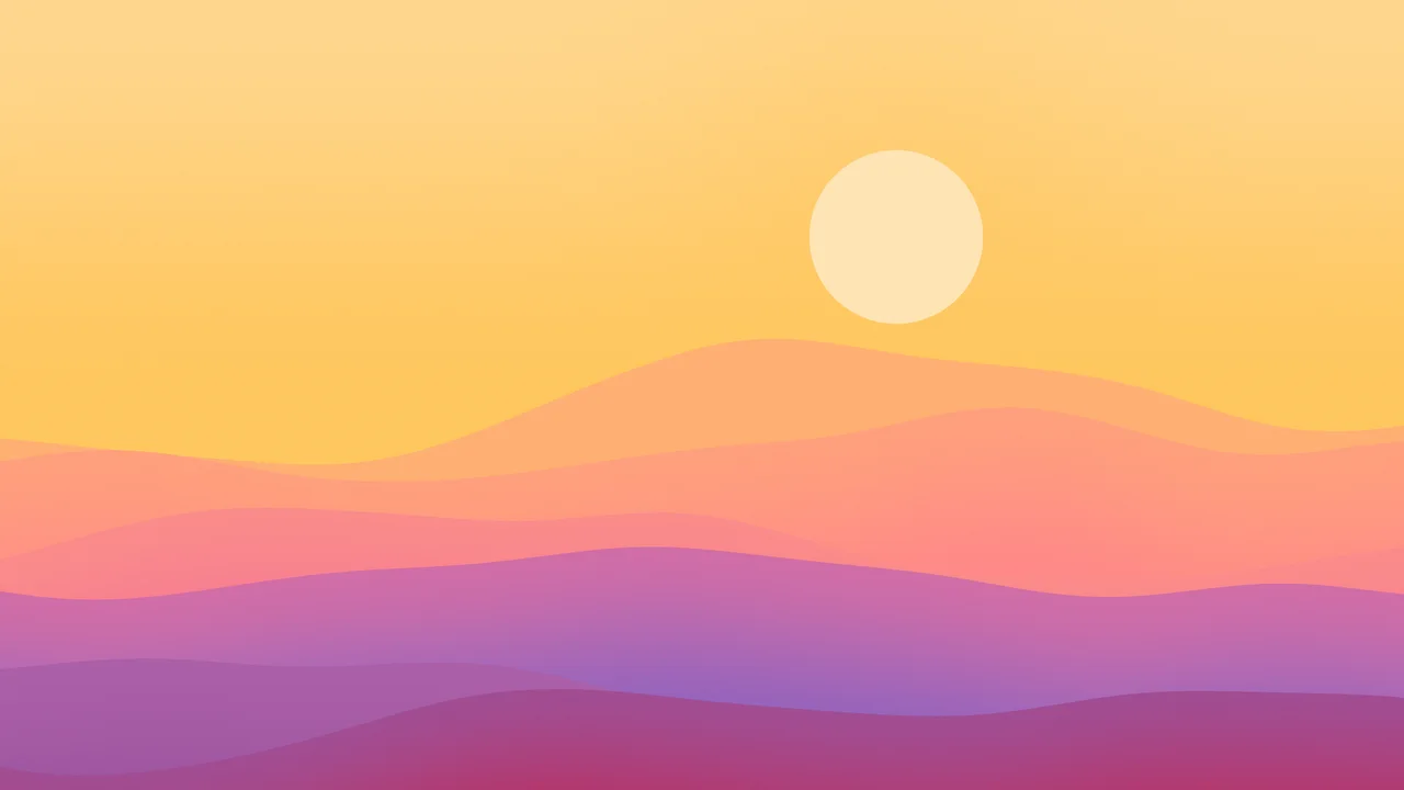 Tropical Minimalist Desert Dunes desktop wallpaper in 4K