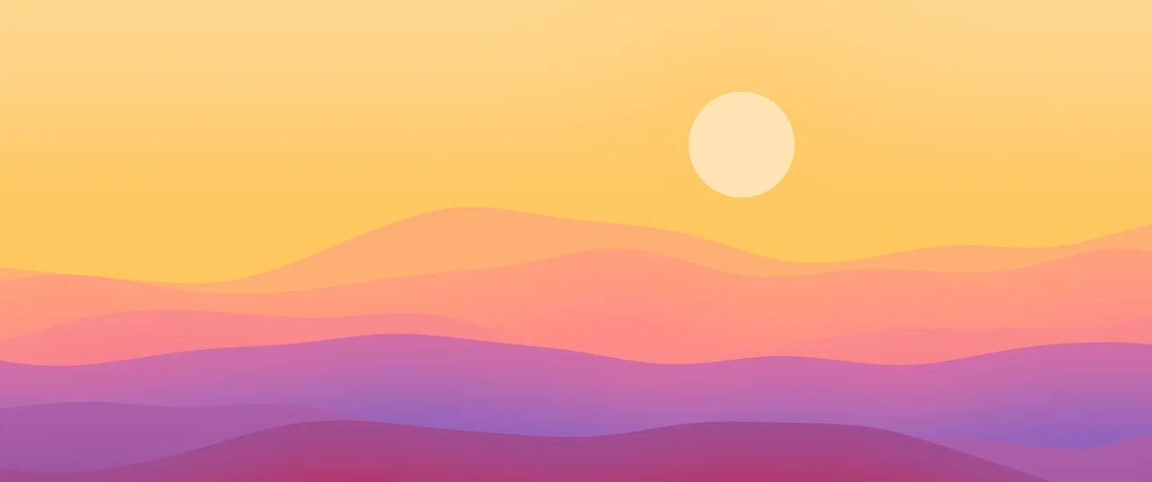Tropical Minimalist Desert Dunes ultrawide wallpaper, 3440 × 1440