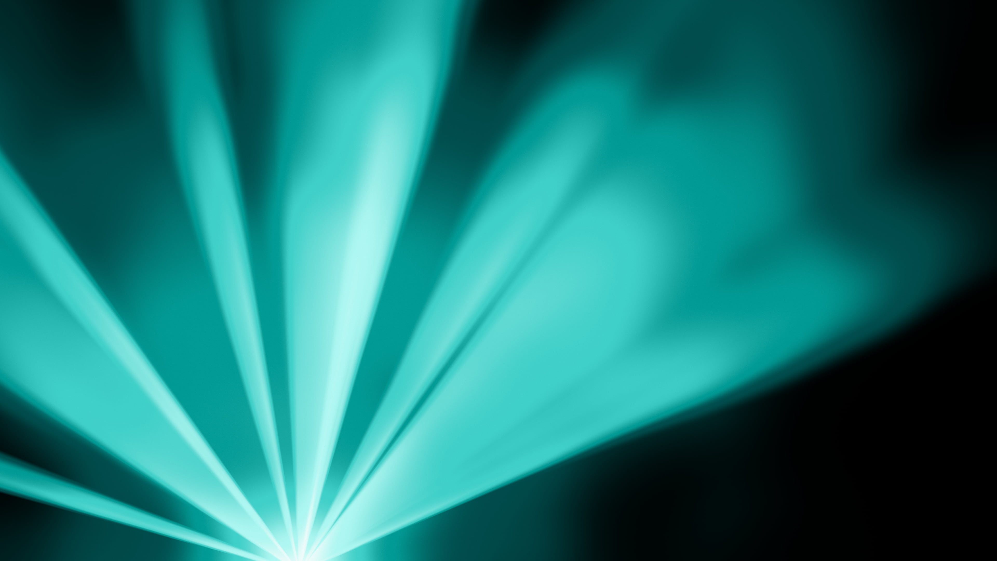 Turquoise Abstract Light Rays desktop wallpaper in 4K
