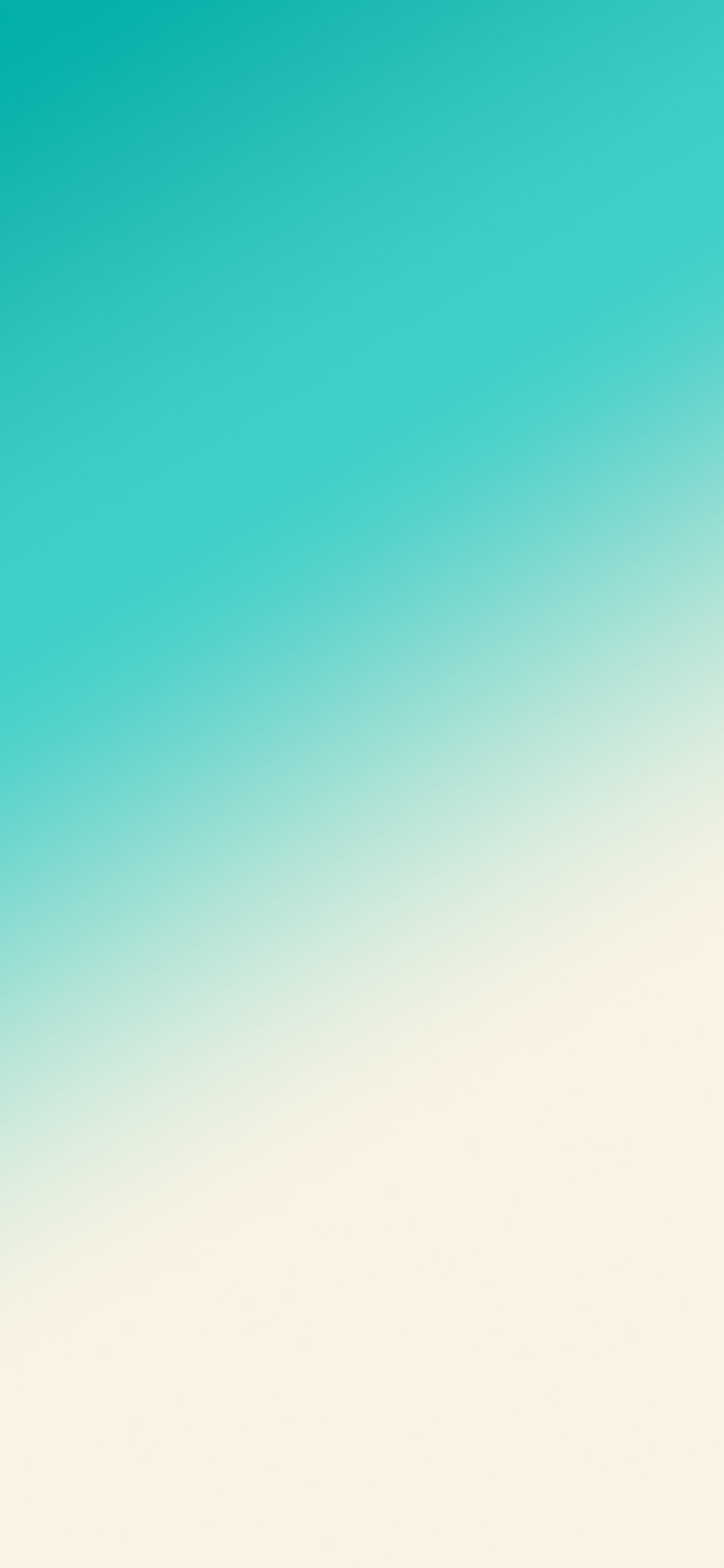 Turquoise and Cream Diagonal Ombre Gradient wallpaper for iPhone and Android