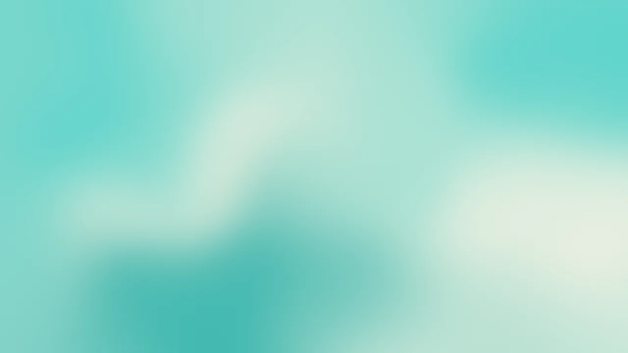 Turquoise and Cream Mesh Gradient desktop wallpaper in 4K