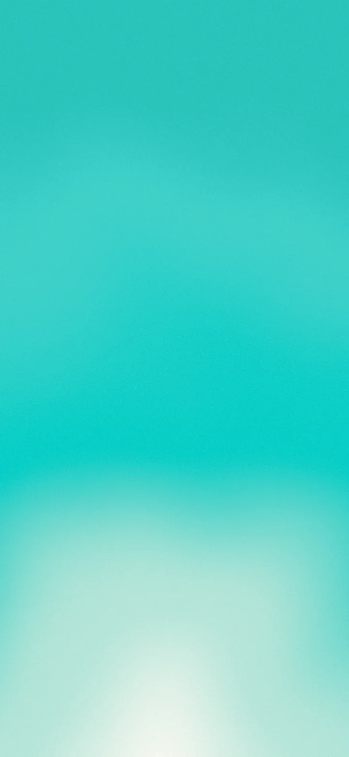 Turquoise and Cream Sunrise Aura Gradient wallpaper for iPhone and Android