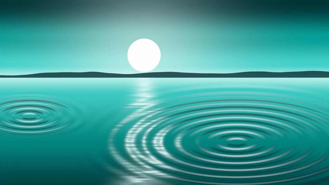 Turquoise Calm Water Ripples desktop wallpaper in 4K