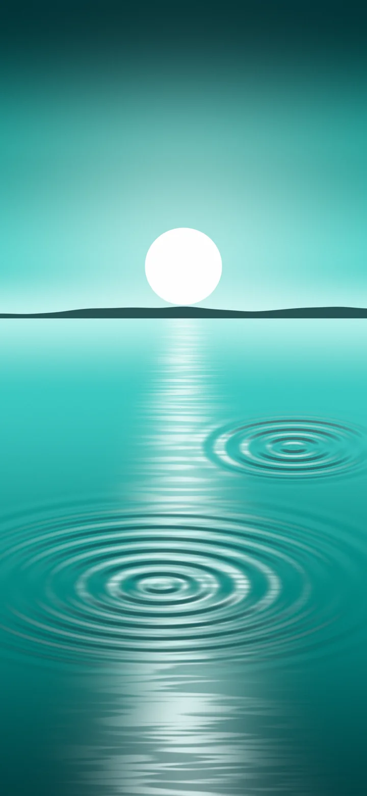 Turquoise Calm Water Ripples wallpaper for iPhone and Android