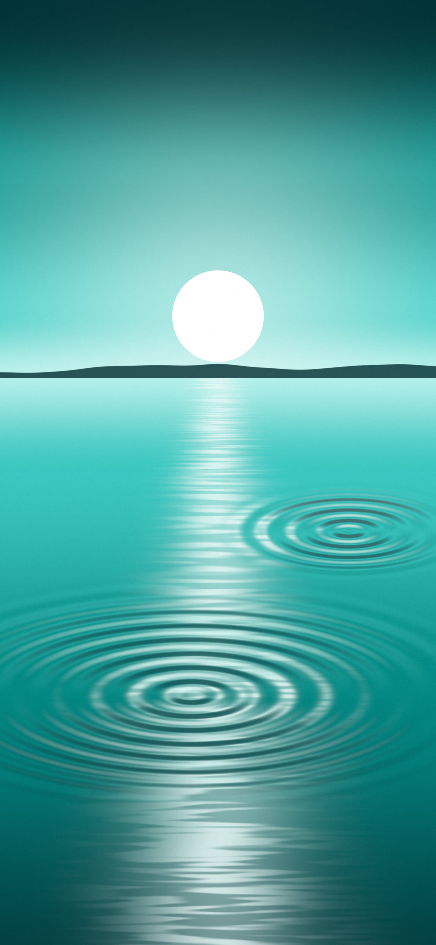 Turquoise Calm Water Ripples wallpaper for iPhone and Android