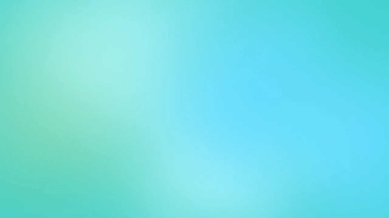 Turquoise Dreamy Aura Gradient desktop wallpaper in 4K