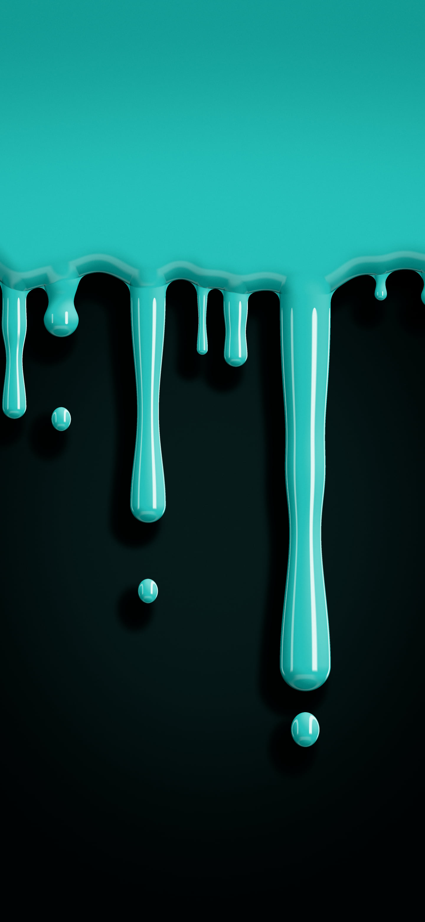Turquoise Dripping Slime wallpaper for iPhone and Android