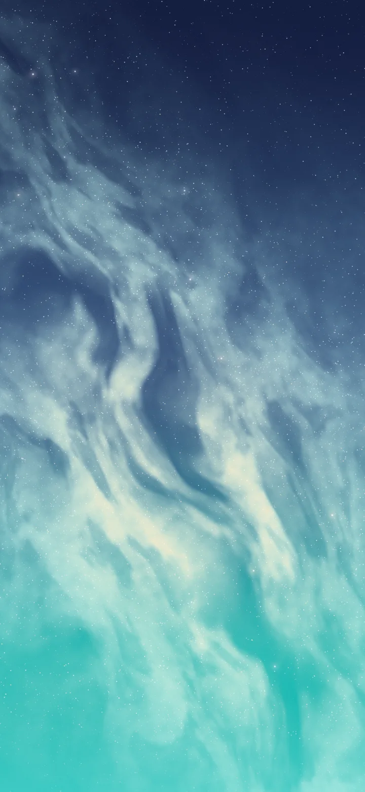 Turquoise Galaxy Core wallpaper for iPhone and Android