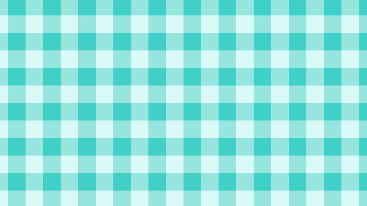 Turquoise Gingham desktop wallpaper in 4K