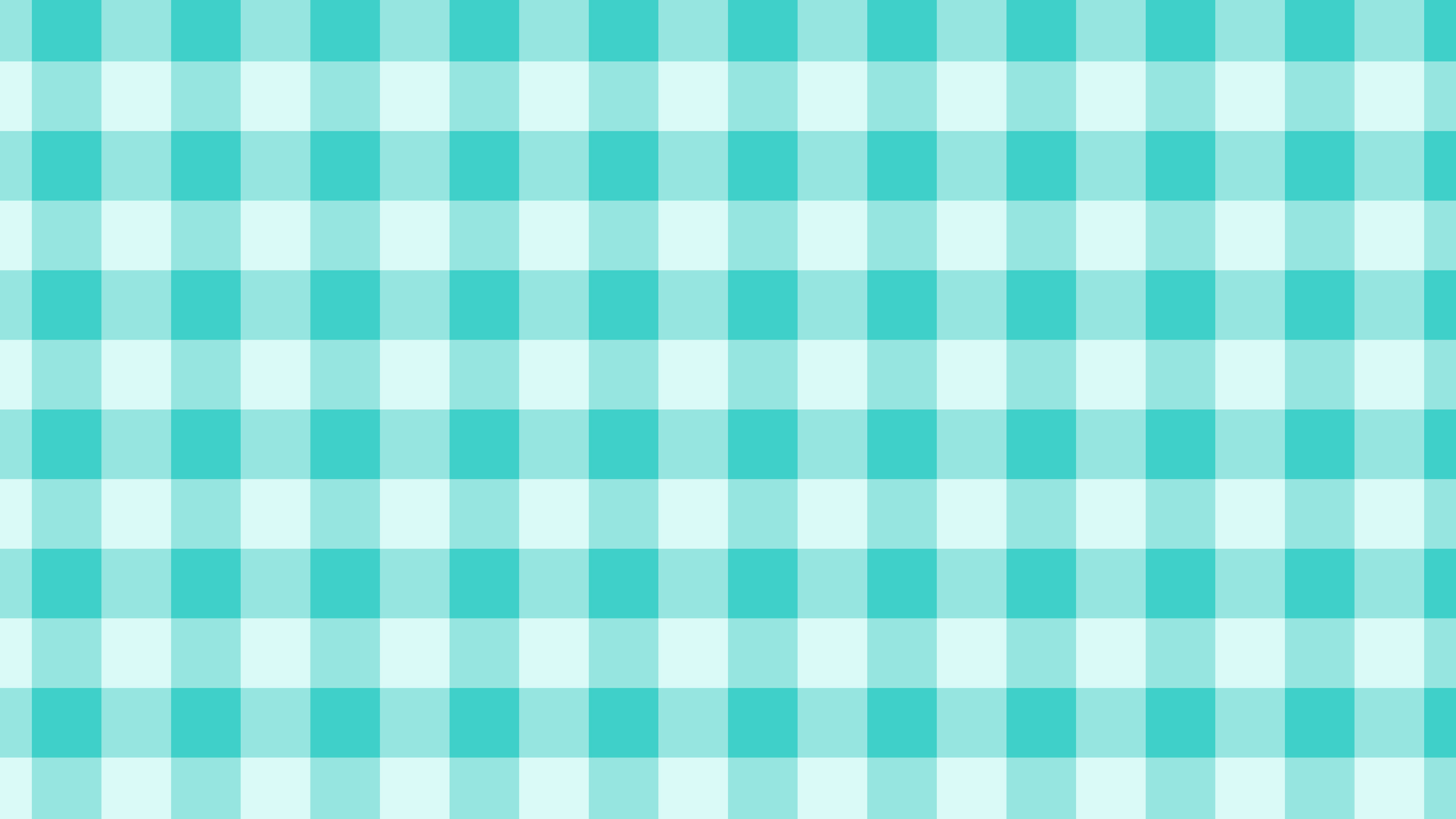 Turquoise Gingham desktop wallpaper in 4K