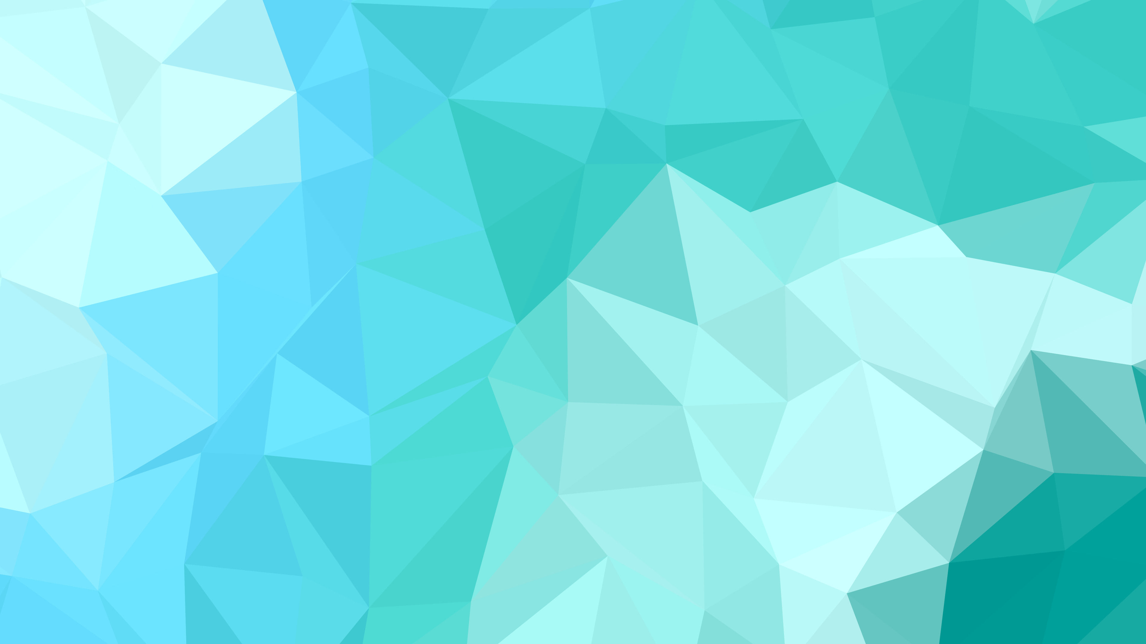 Turquoise Low Poly desktop wallpaper in 4K