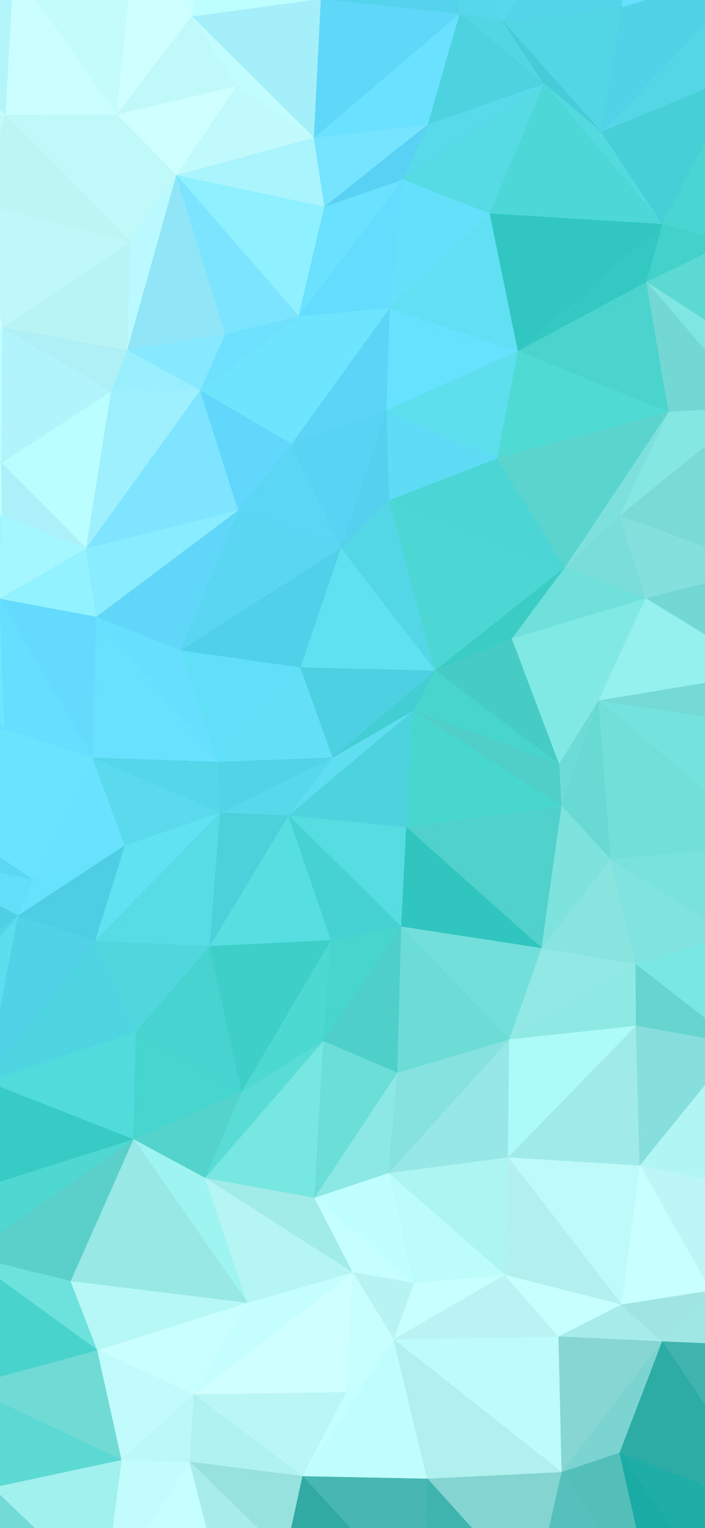 Turquoise Low Poly wallpaper for iPhone and Android