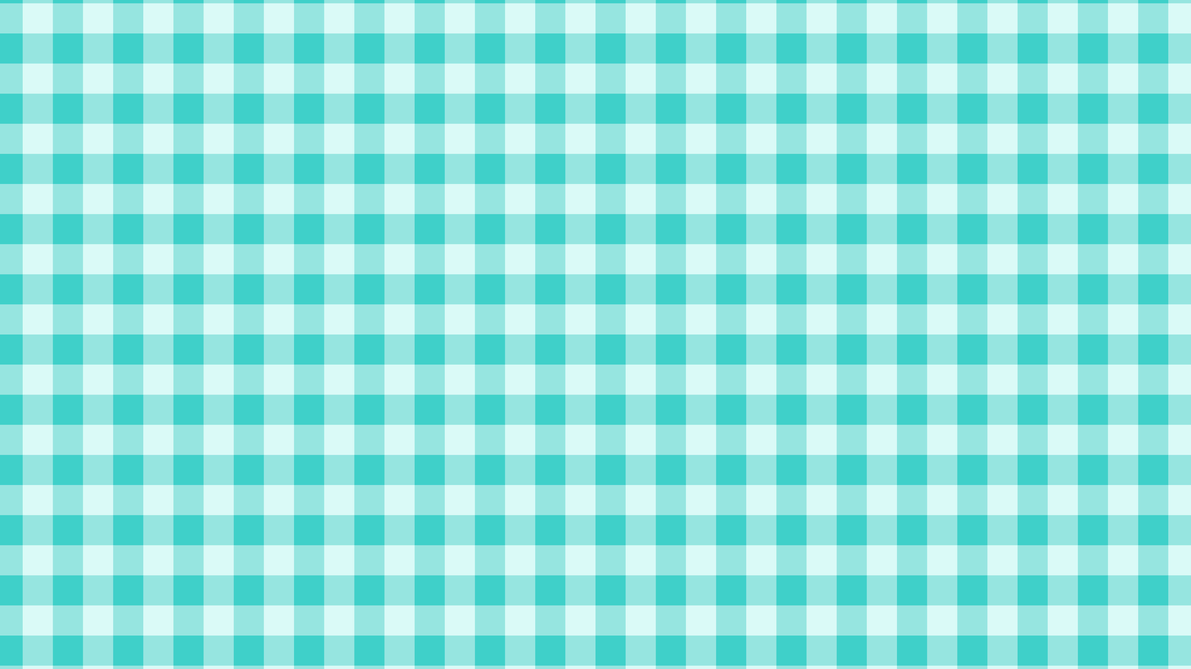 Turquoise Mini Gingham desktop wallpaper in 4K