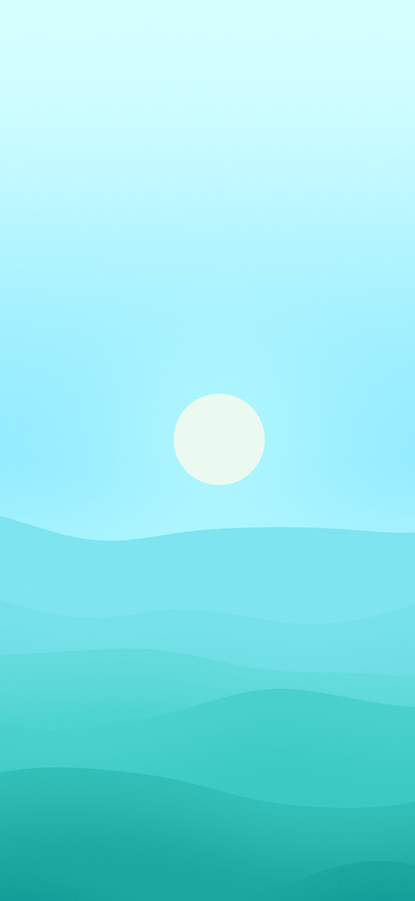Turquoise Minimalist Desert Dunes wallpaper for iPhone and Android