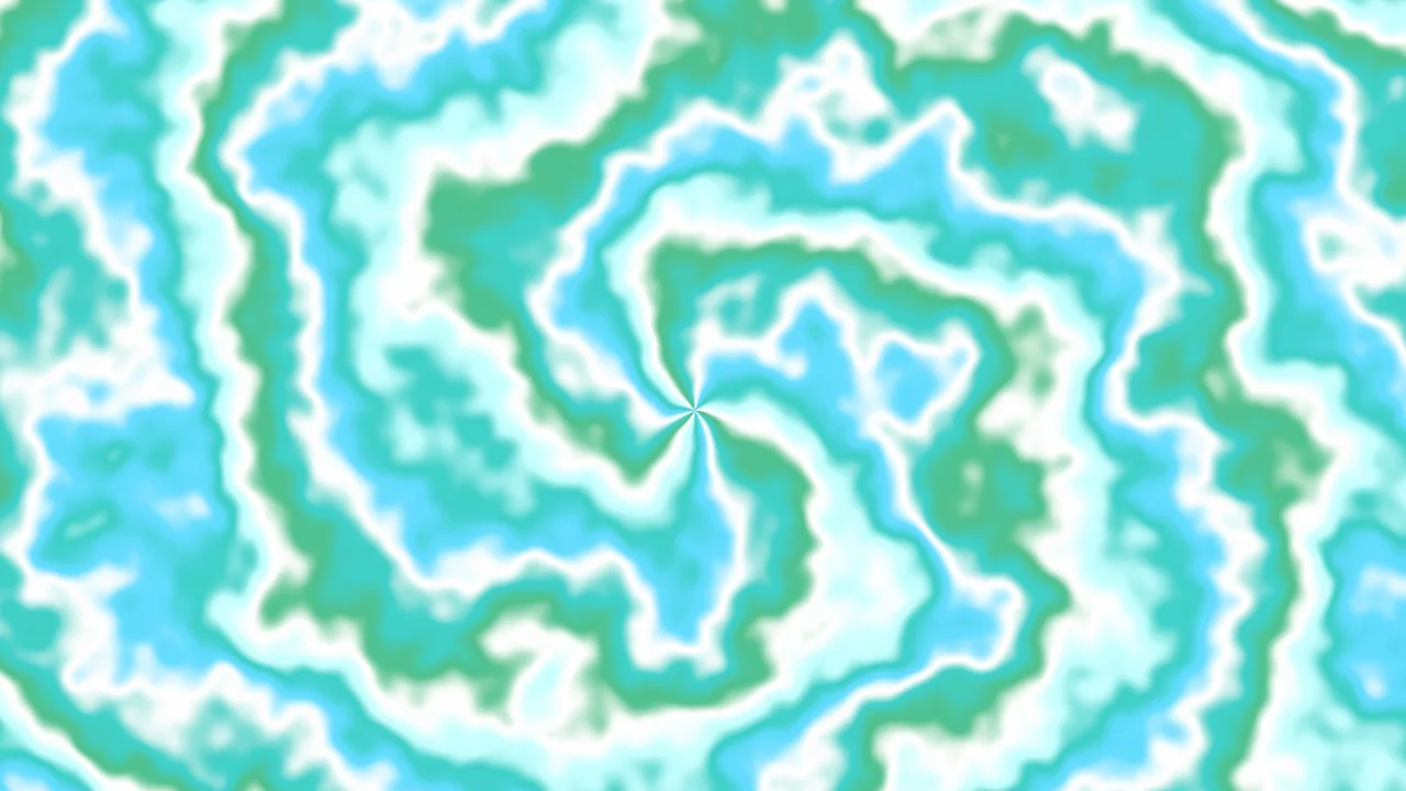 Turquoise Spiral Tie Dye desktop wallpaper in 4K