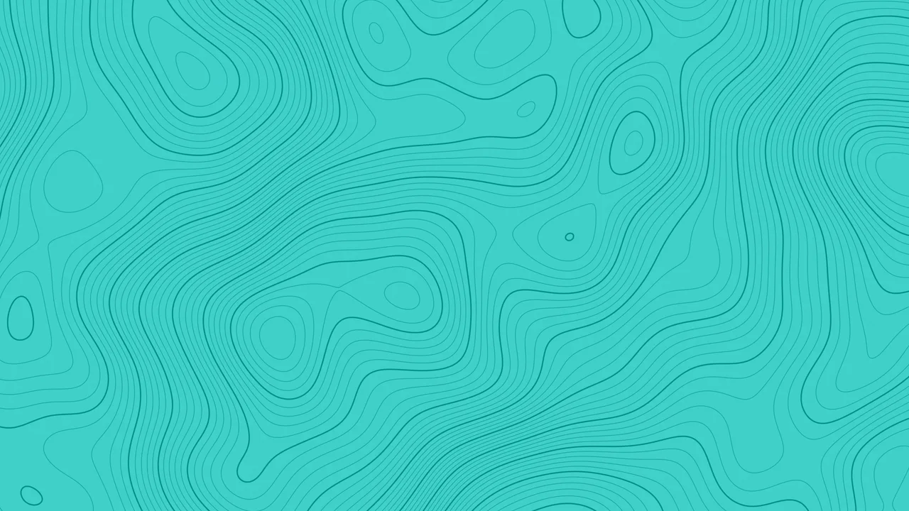 Turquoise Topographic Line desktop wallpaper in 4K
