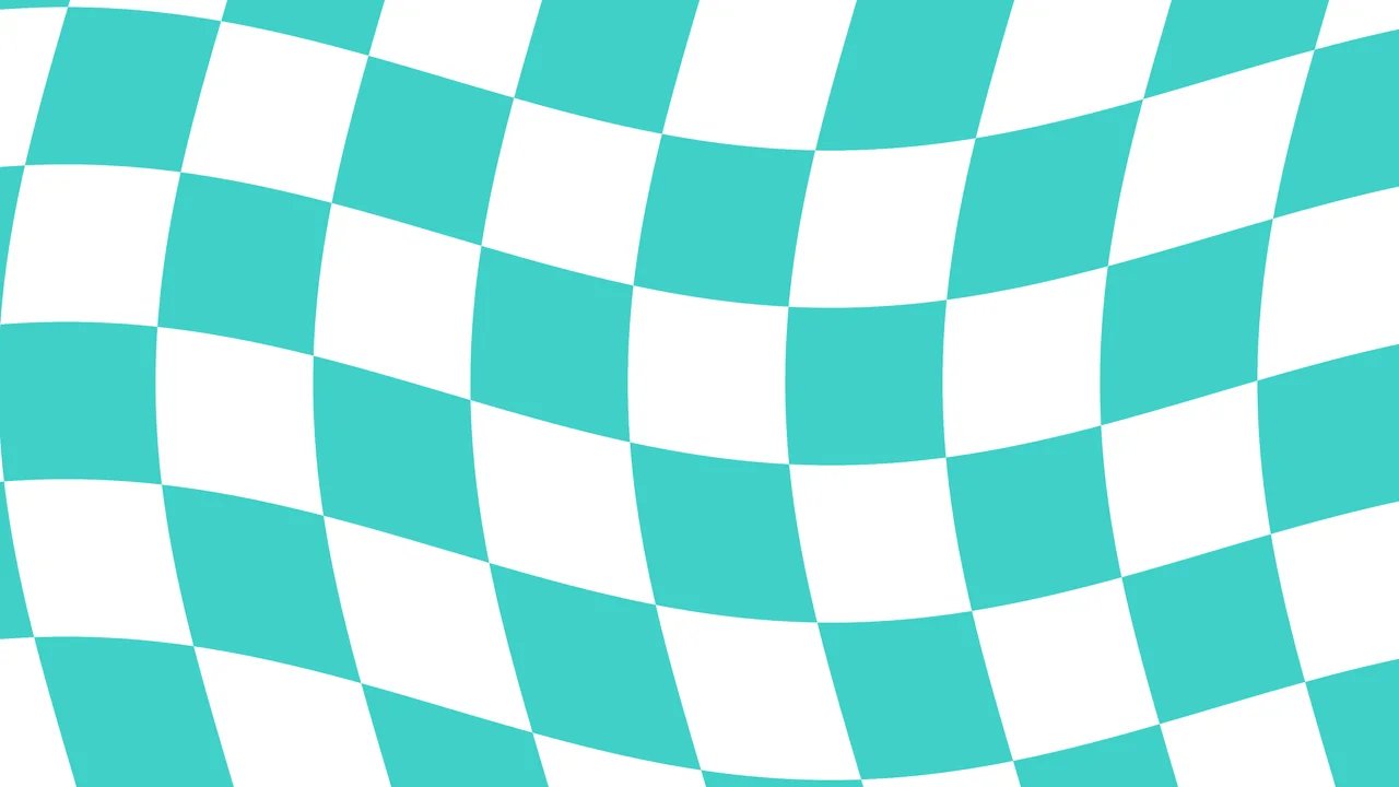Turquoise Wavy Checkered desktop wallpaper in 4K