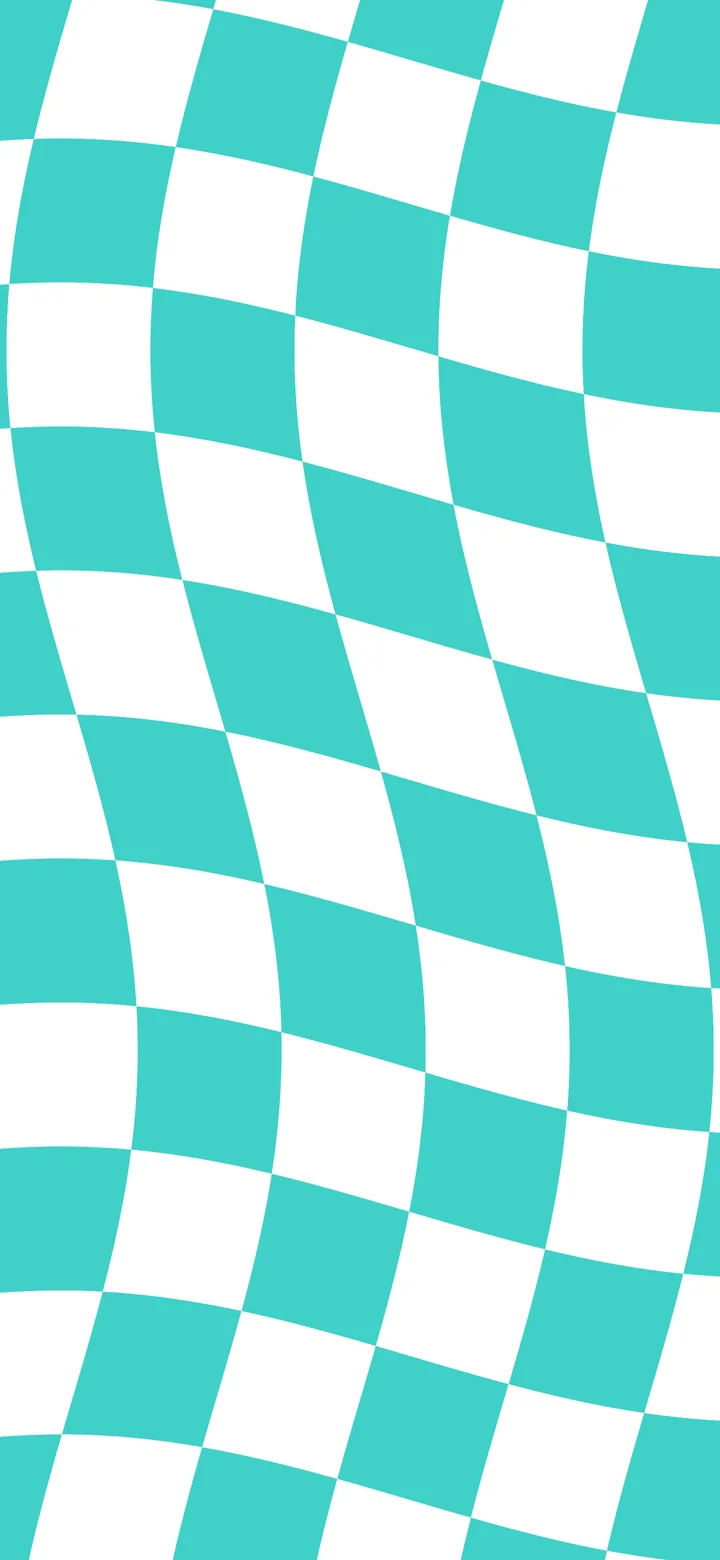 Turquoise Wavy Checkered wallpaper for iPhone and Android