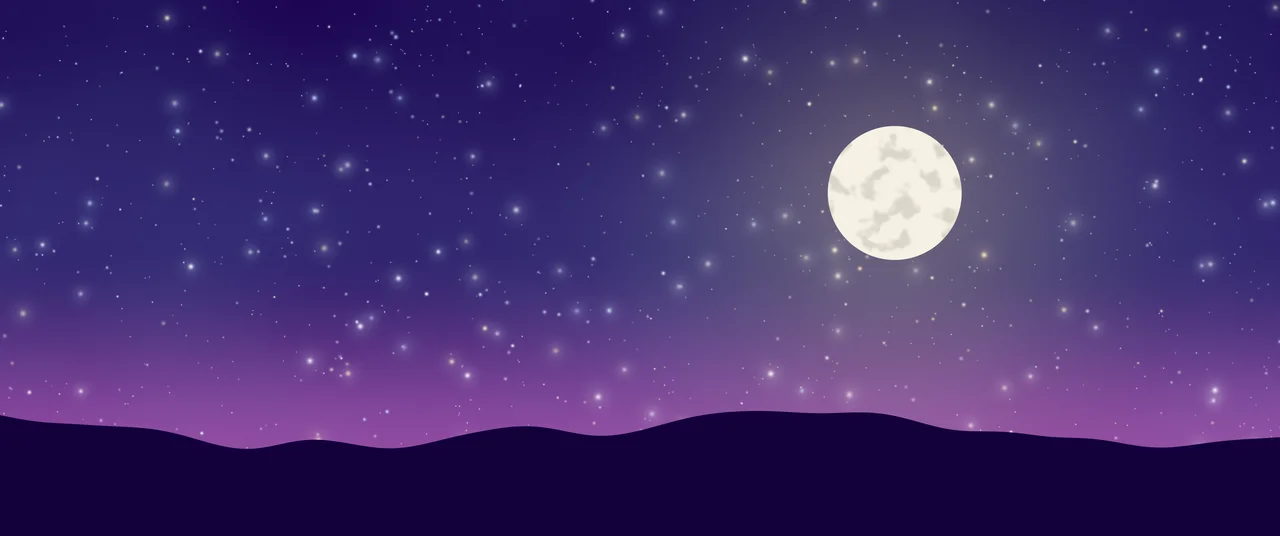 Vaporwave Moon and Stars Night Sky ultrawide wallpaper, 3440 × 1440