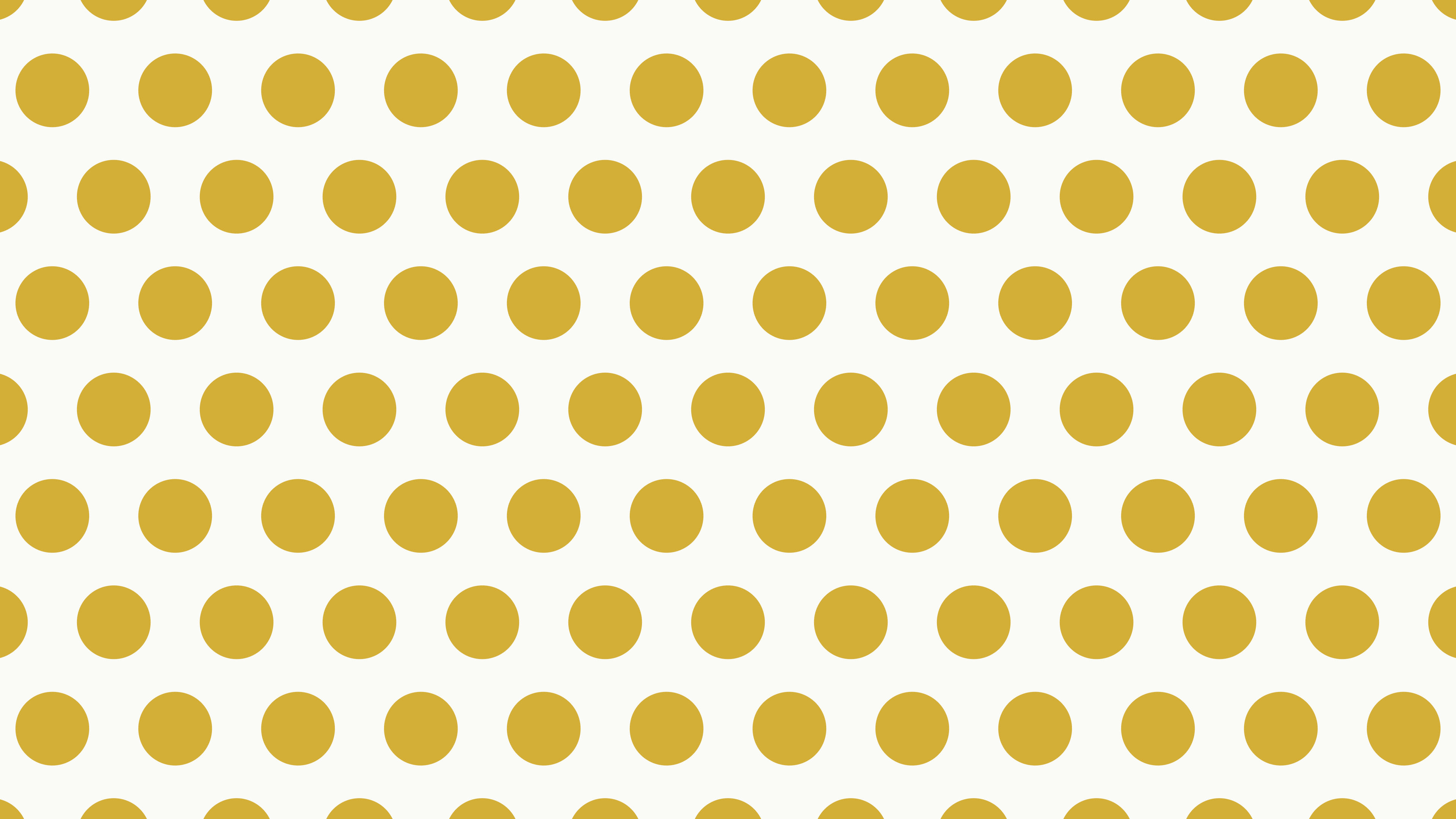 White and Gold Polka Dot desktop wallpaper in 4K