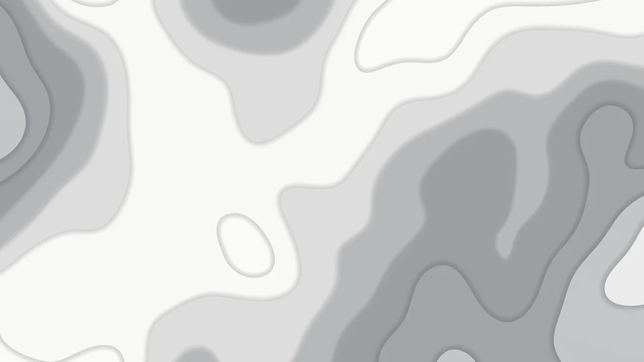 White and Gray Layered Topographic desktop wallpaper in 4K