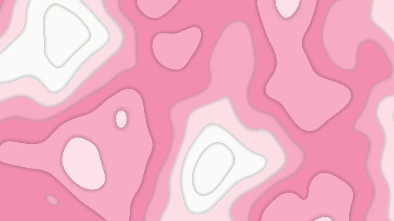 White and Pink Layered Topographic desktop wallpaper in 4K