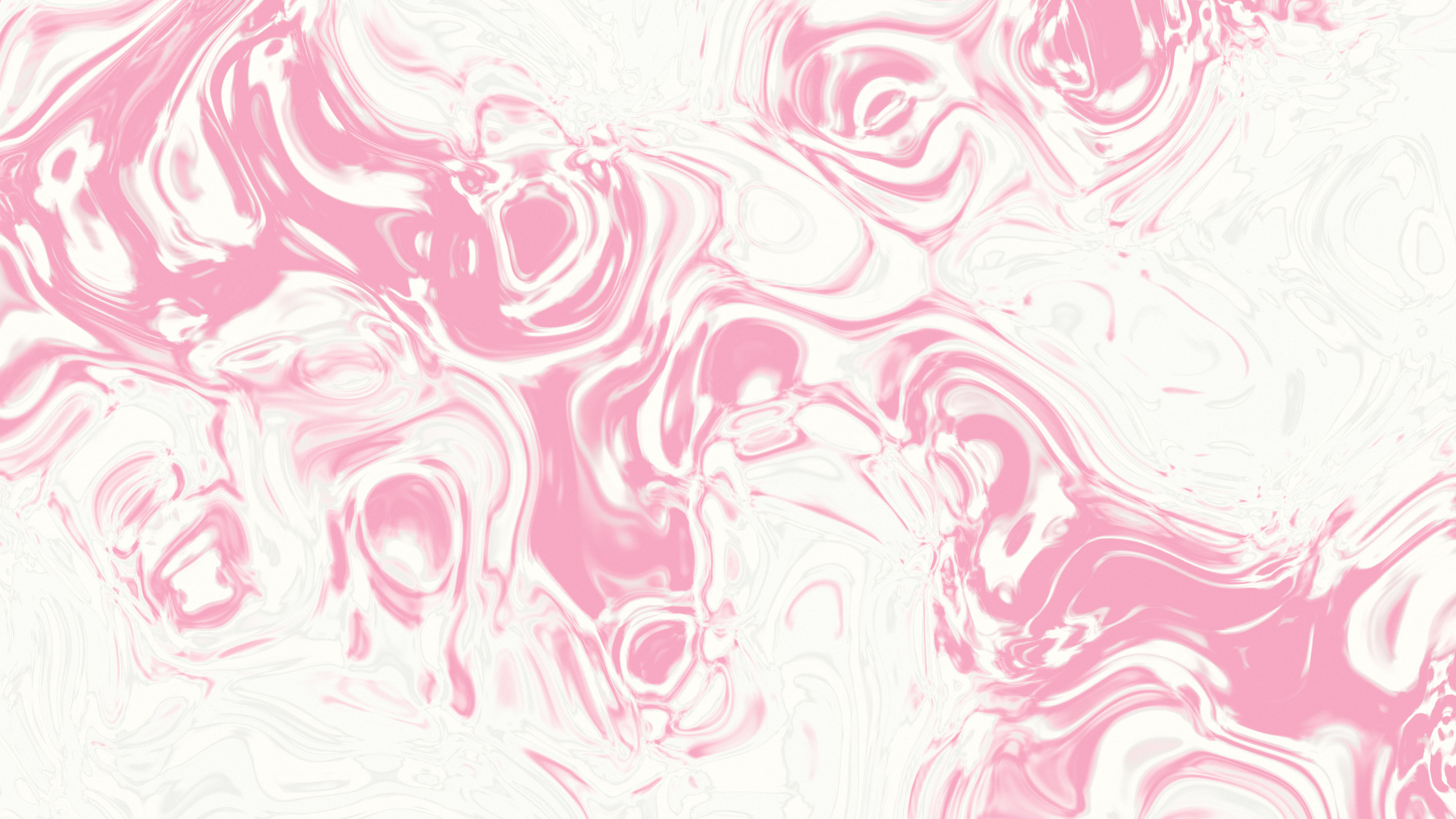 White and Pink Liquid Marble desktop wallpaper in 4K