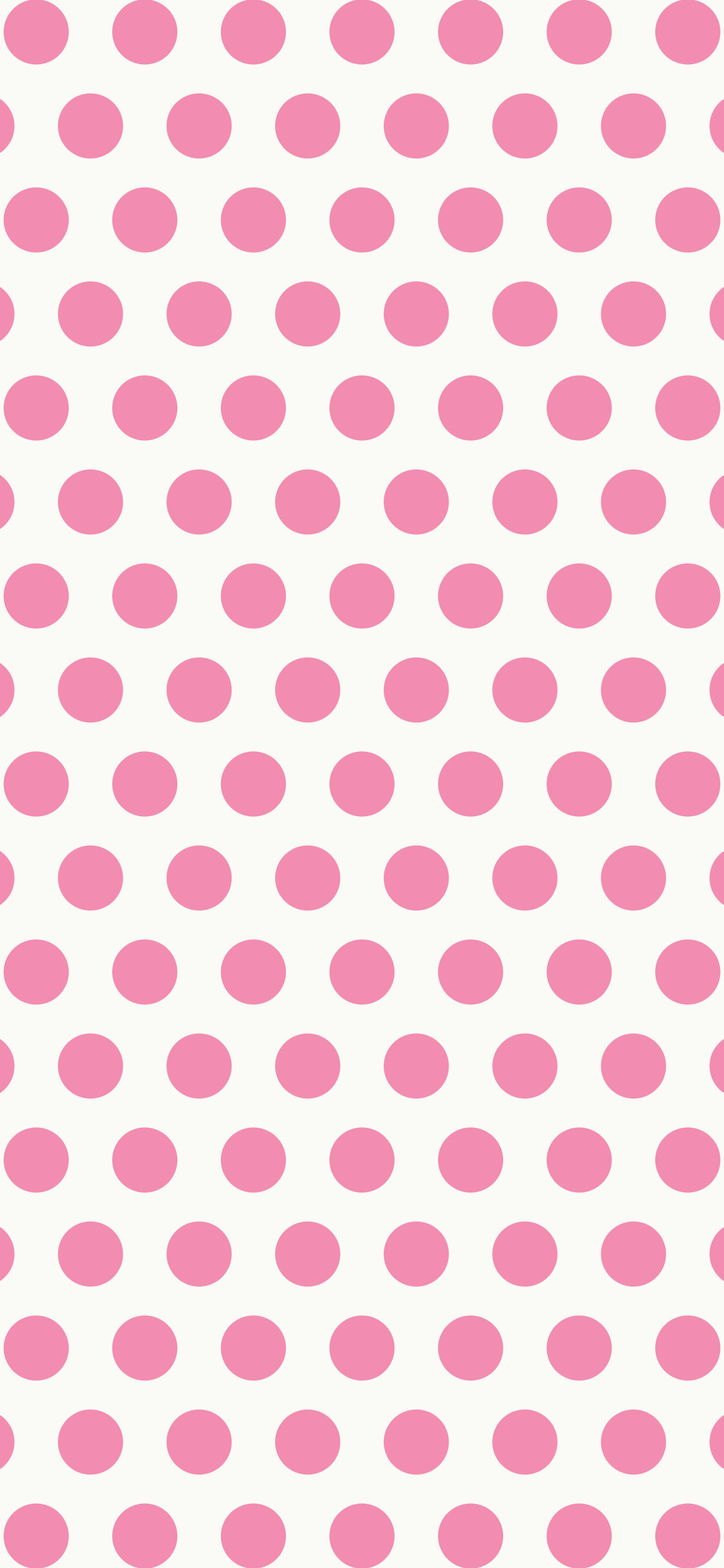 White and Pink Polka Dot wallpaper for iPhone and Android