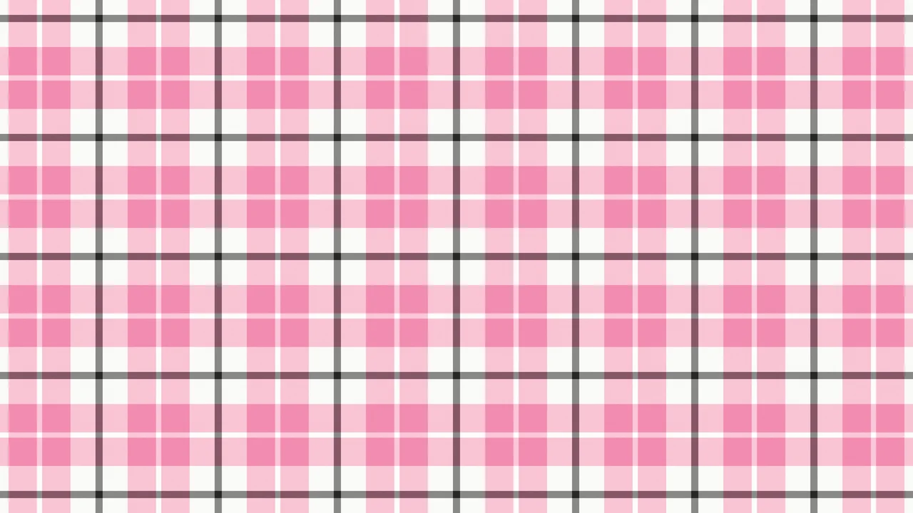 White and Pink Tartan Plaid desktop wallpaper in 4K