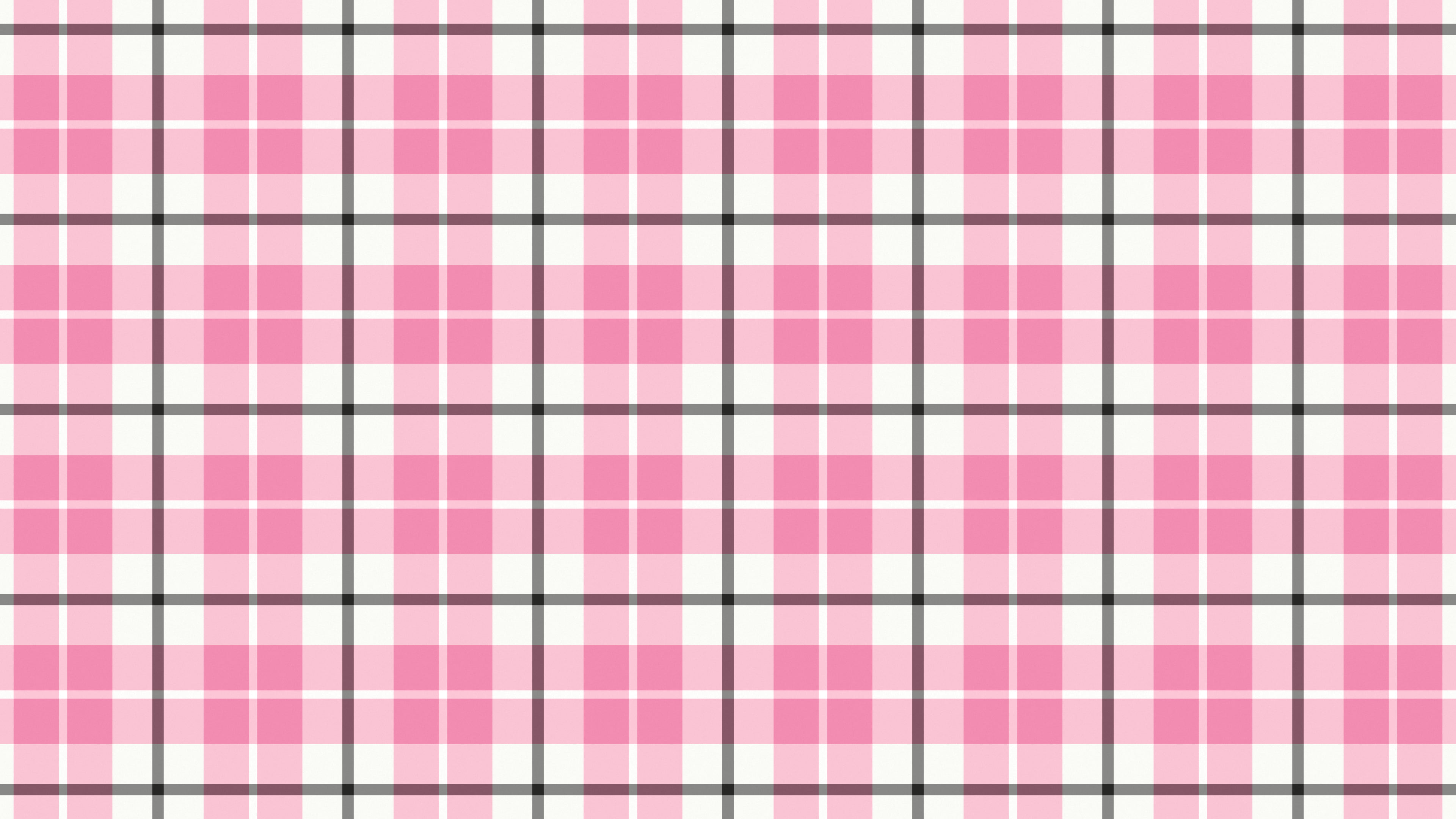 White and Pink Tartan Plaid desktop wallpaper in 4K