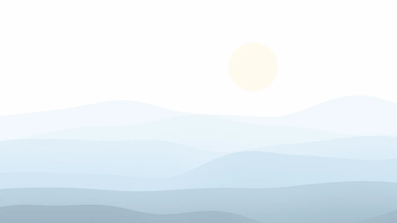 Winter Blue Minimalist Desert Dunes desktop wallpaper in 4K