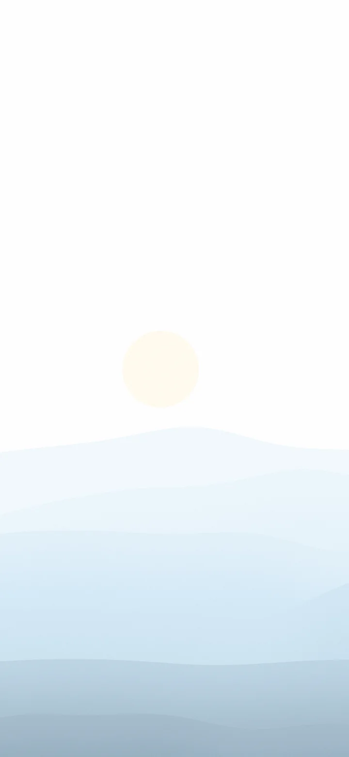 Winter Blue Minimalist Desert Dunes wallpaper for iPhone and Android
