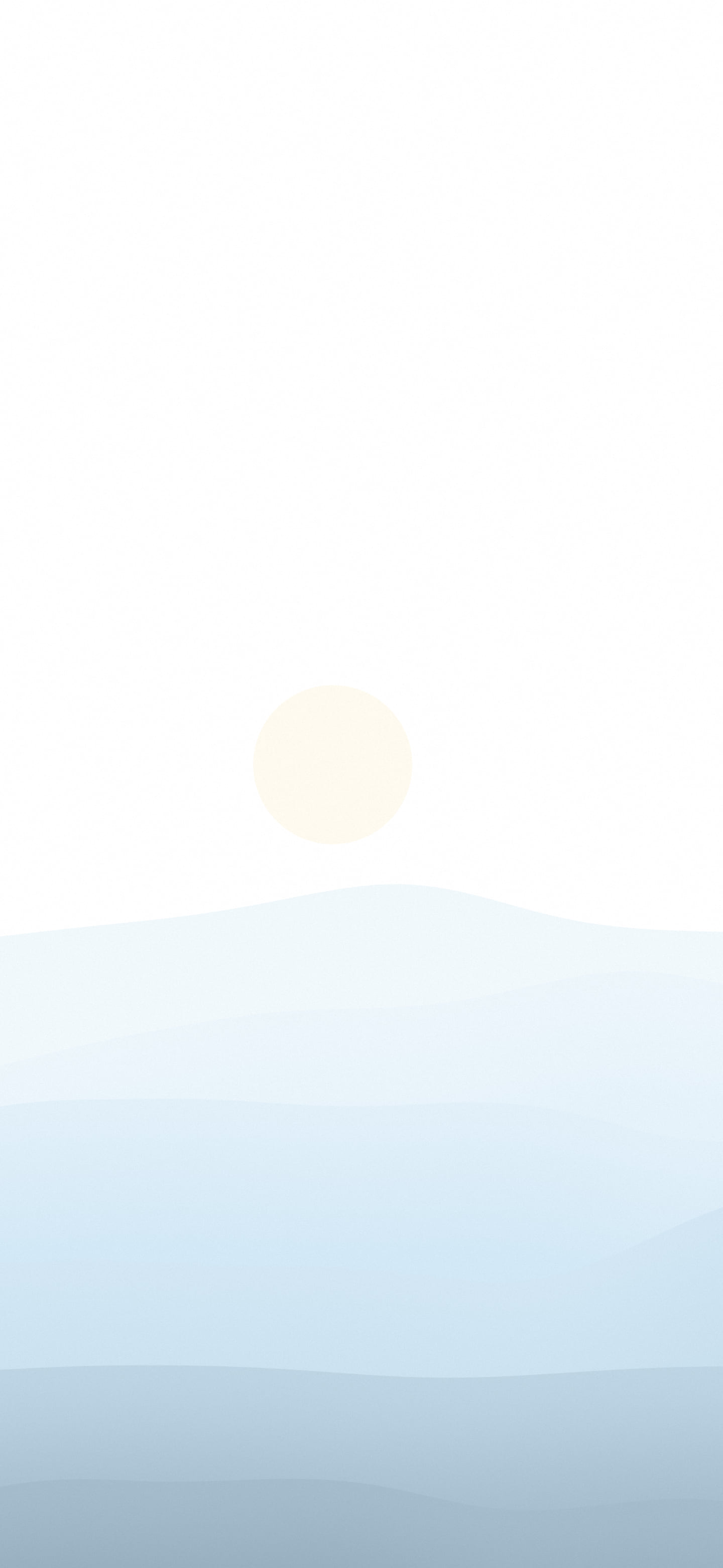 Winter Blue Minimalist Desert Dunes wallpaper for iPhone and Android