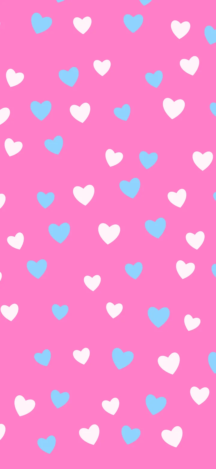 Y2K Pink and Blue Heart Pattern wallpaper for iPhone and Android