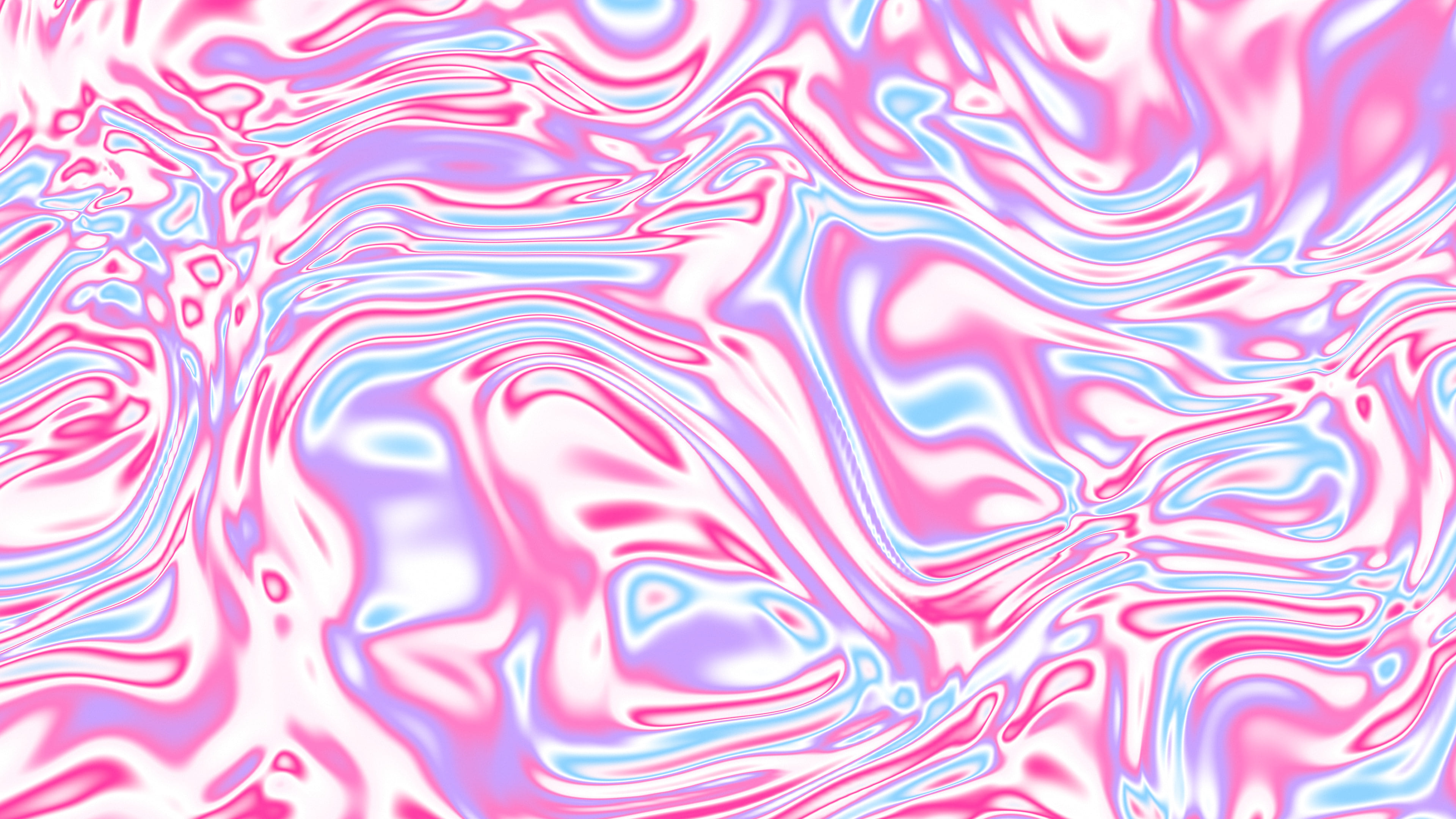 Y2K Pink and Blue Holographic Foil desktop wallpaper in 4K