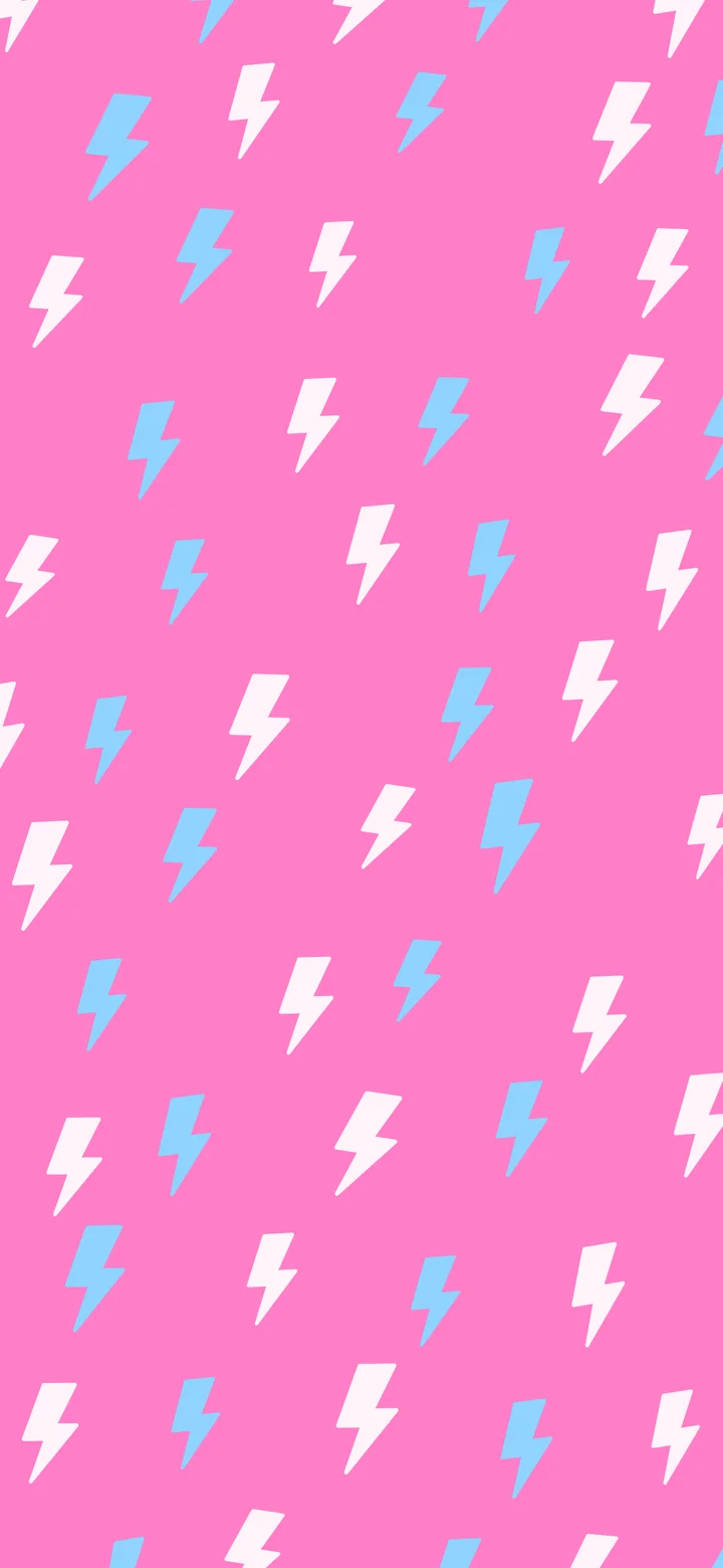 Y2K Pink and Blue Lightning Bolt Pattern wallpaper for iPhone and Android