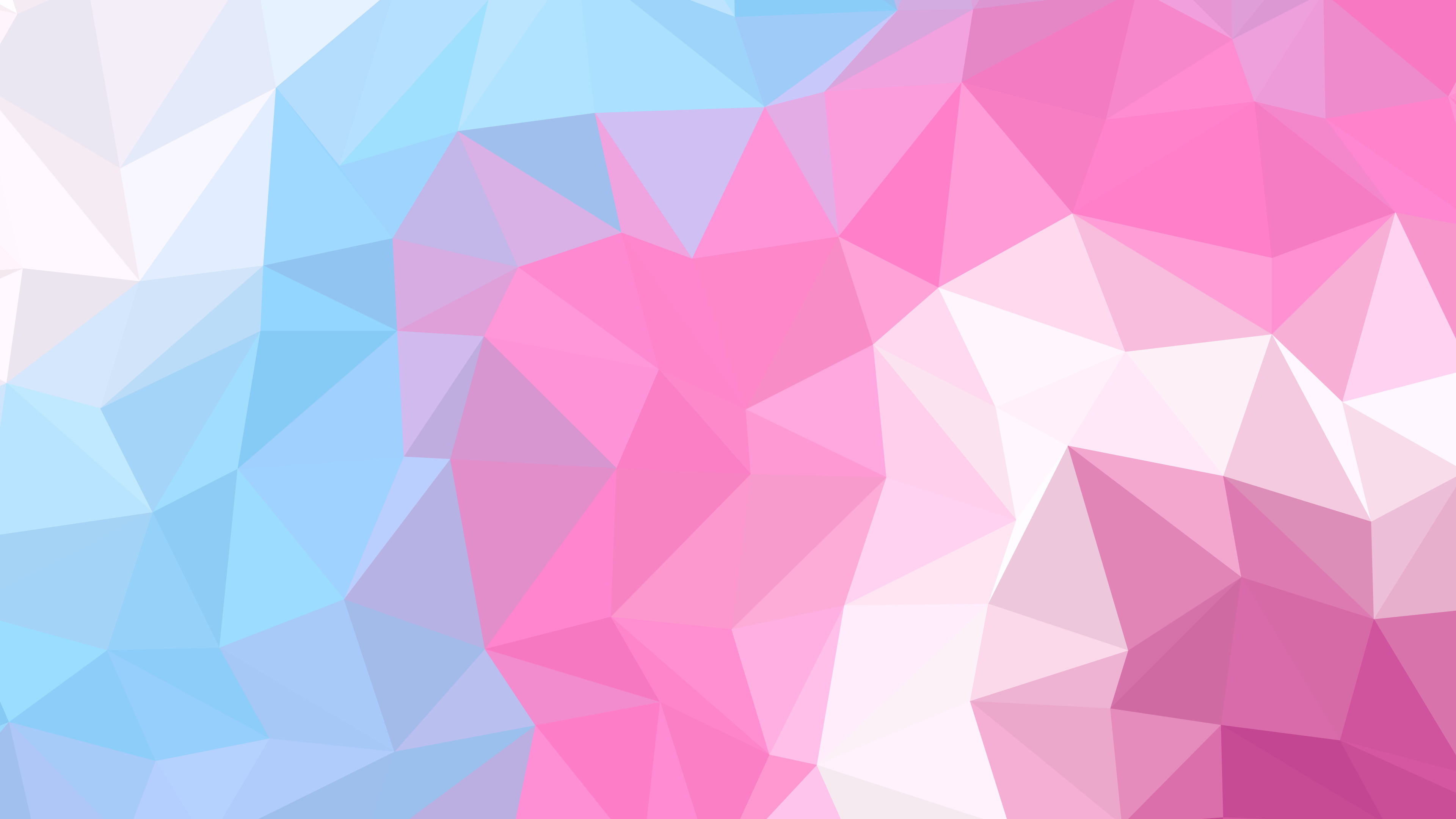 Y2K Pink and Blue Low Poly desktop wallpaper in 4K