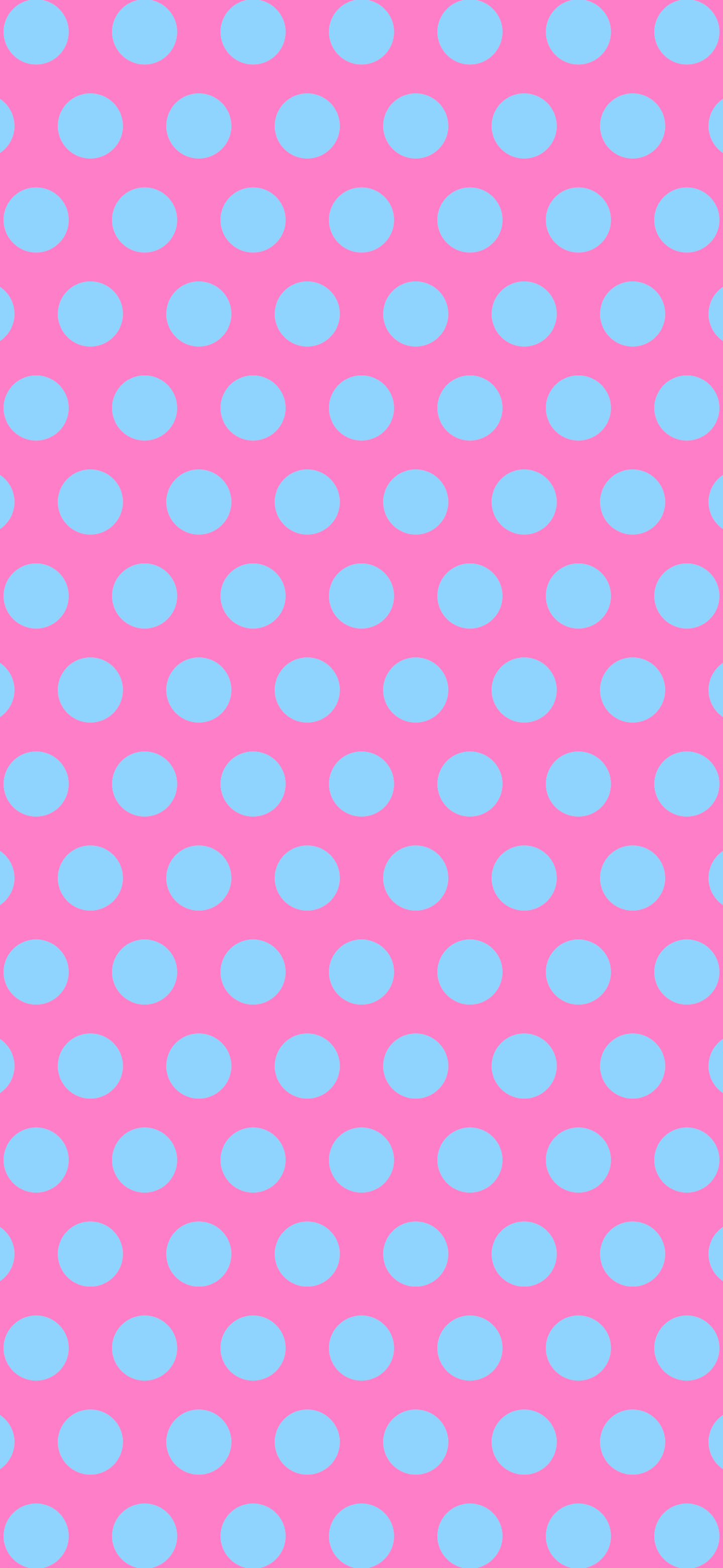 Y2K Pink and Blue Polka Dot wallpaper for iPhone and Android