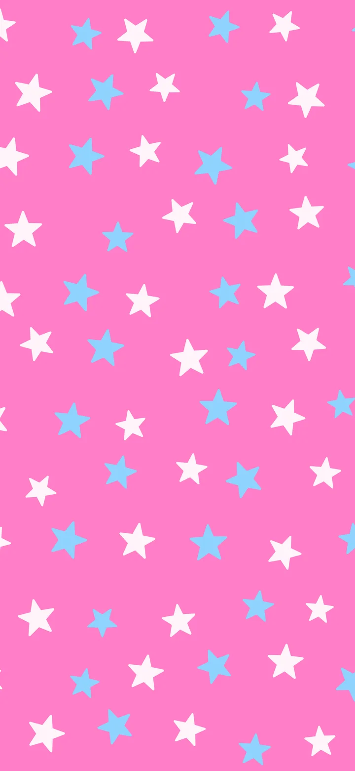Y2K Pink and Blue Star Pattern wallpaper for iPhone and Android
