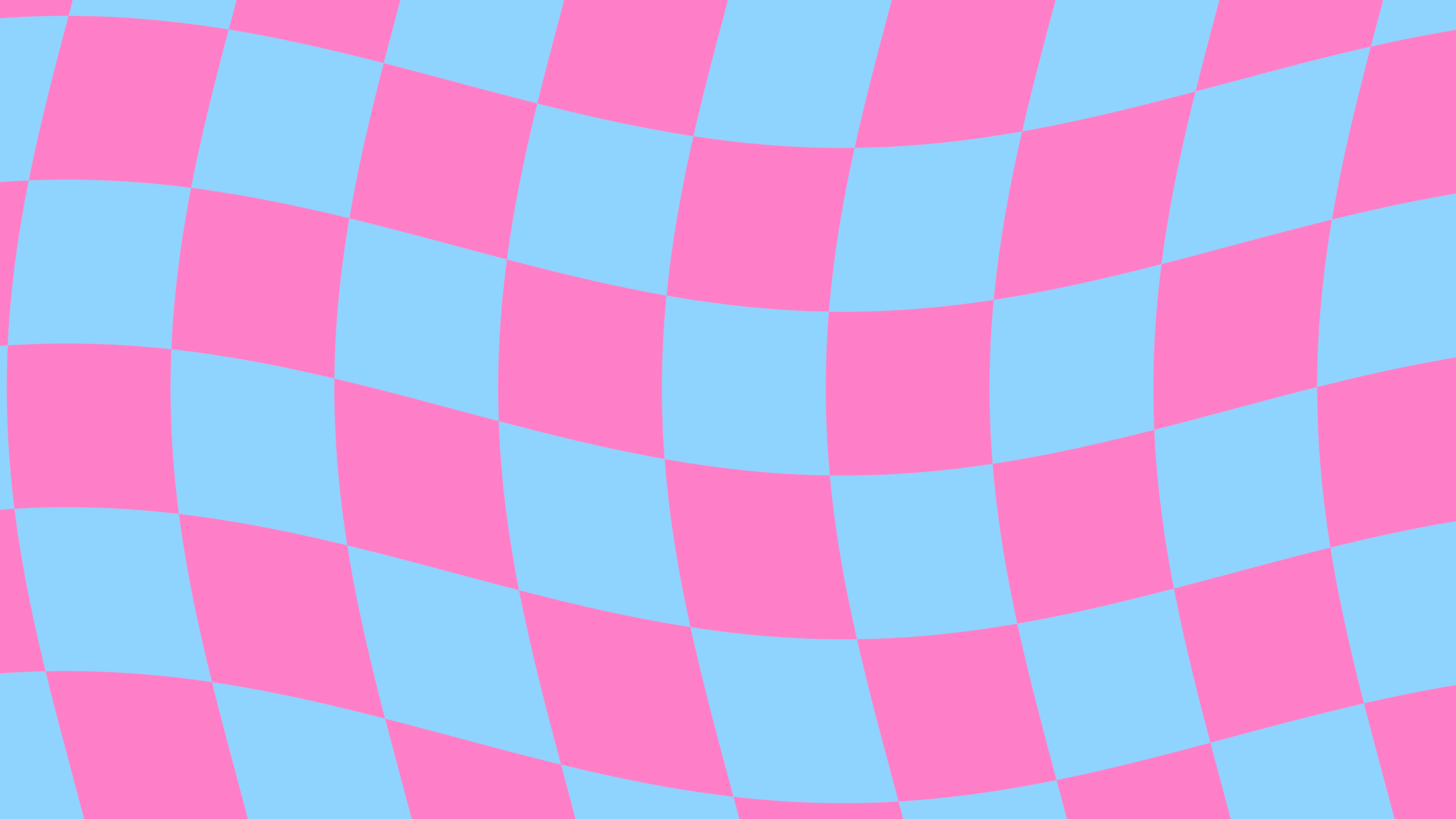 Y2K Pink and Blue Wavy Checkered desktop wallpaper in 4K
