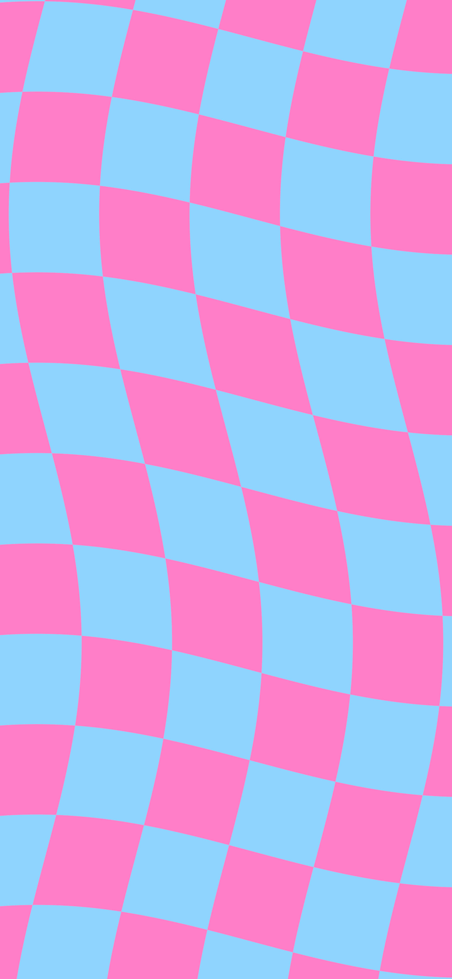 Y2K Pink and Blue Wavy Checkered wallpaper for iPhone and Android