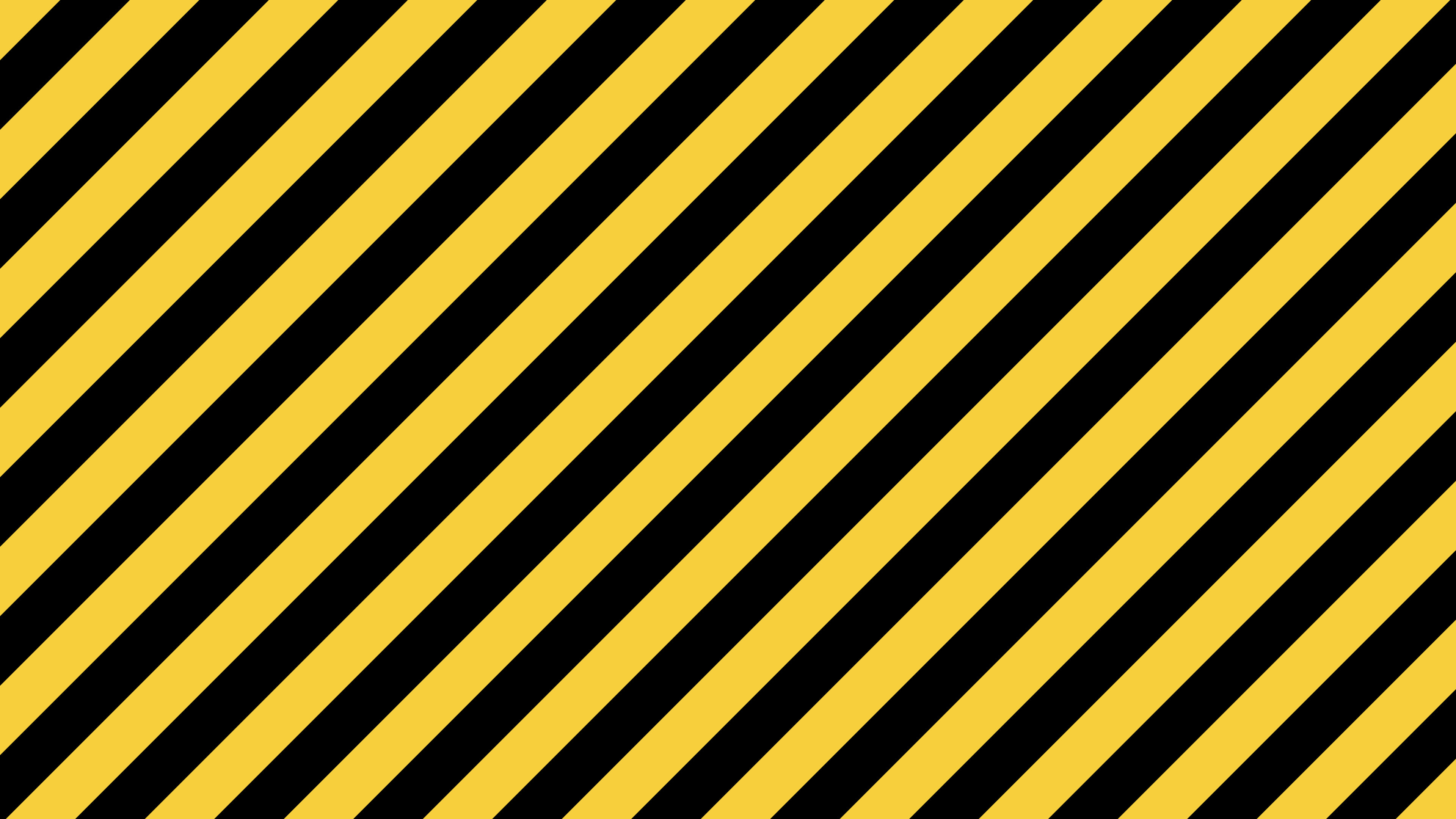 Yellow and Black Diagonal Striped desktop wallpaper in 4K