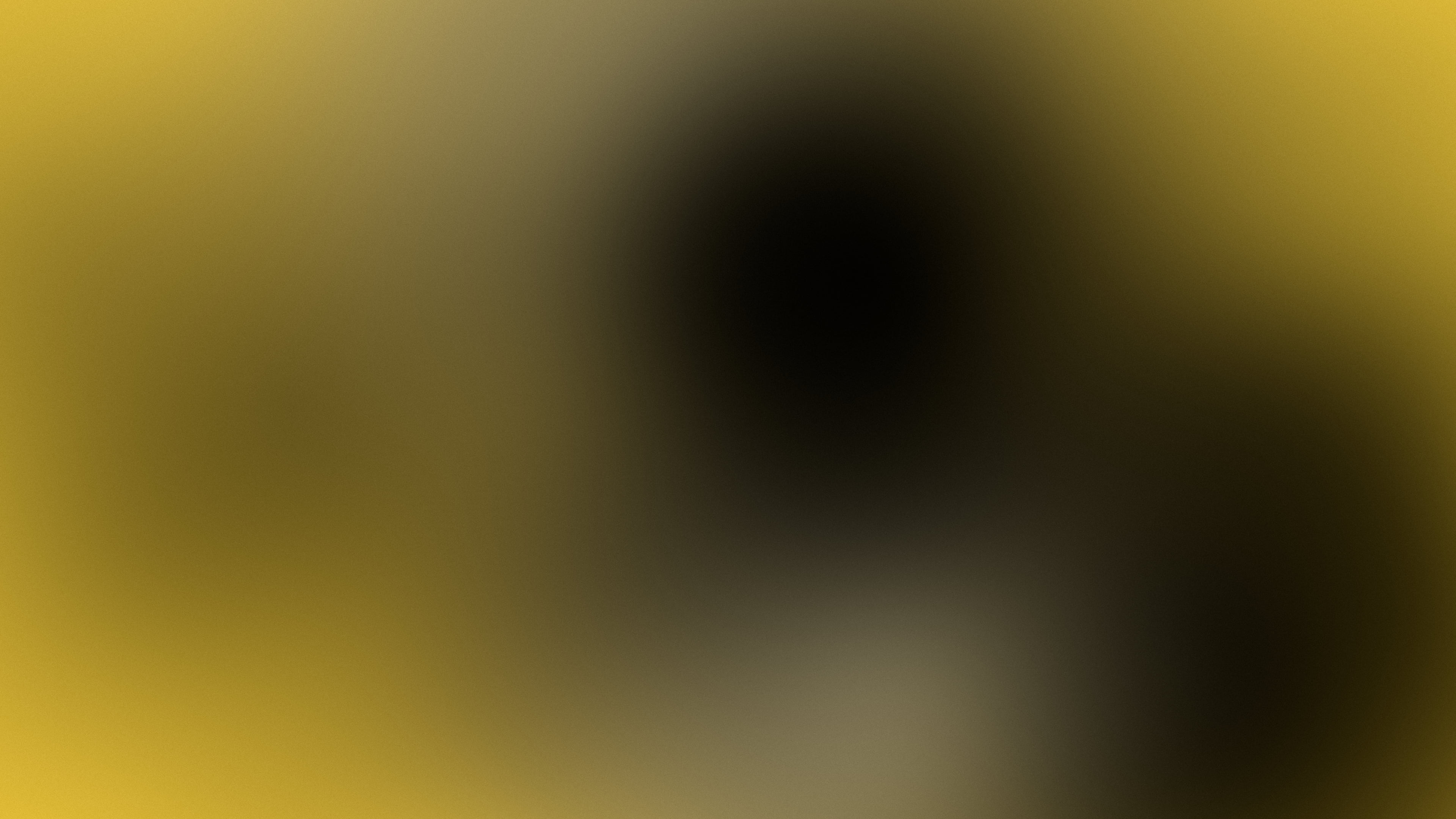 Yellow and Black Dreamy Aura Gradient desktop wallpaper in 4K