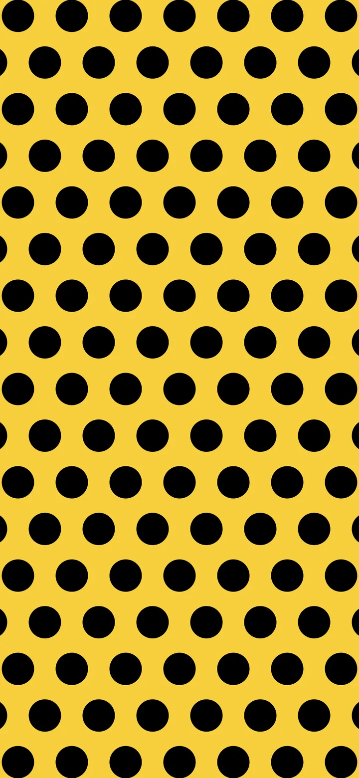 Yellow and Black Polka Dot wallpaper for iPhone and Android